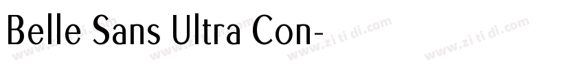 Belle Sans Ultra Con字体转换